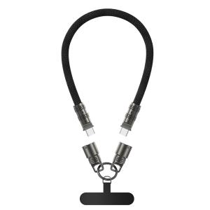 ESSAGER ES-X65 Series 60W Charging Lanyard Style USB C to USB C Cord with USB 2