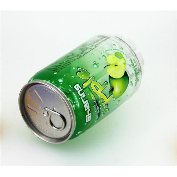 Quality 340ml Transparent PET Beverage Cans For Soda / Juice With Aluminum Easy Open Lid wholesale