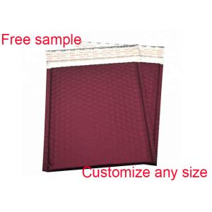 Custom Printed Metallic Bubble Mailers , Padded Envelope Bubble Mailers Plastic