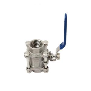 Sanitary Stainless Steel Thread Type Ball Valve End Connection NPT Model NO.