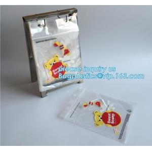 Transparent custom printed resealable Clear Plastic Wicket PE Bag For Parcel