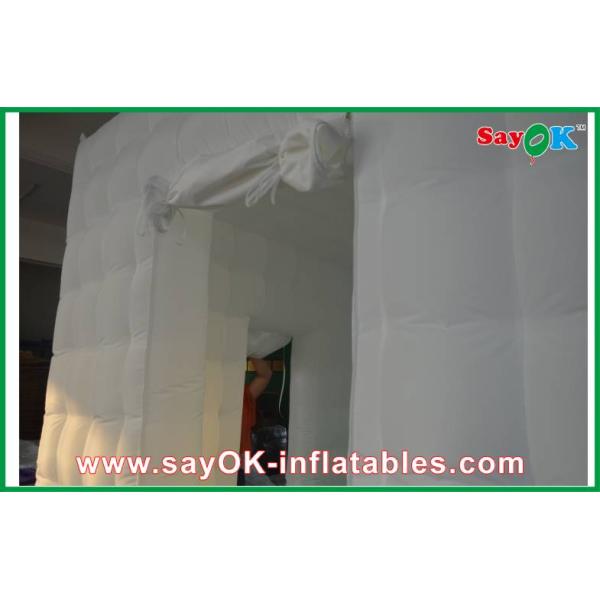 Party Photo Booth Oxford Cloth / PVC Coated Mobile Photo Booth Inflatable Attractive With 2 Doors