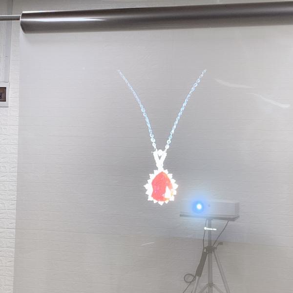 1.52 x 30 Meter Clear Transparent Holographic Rear Projection Film with Self-adhesive