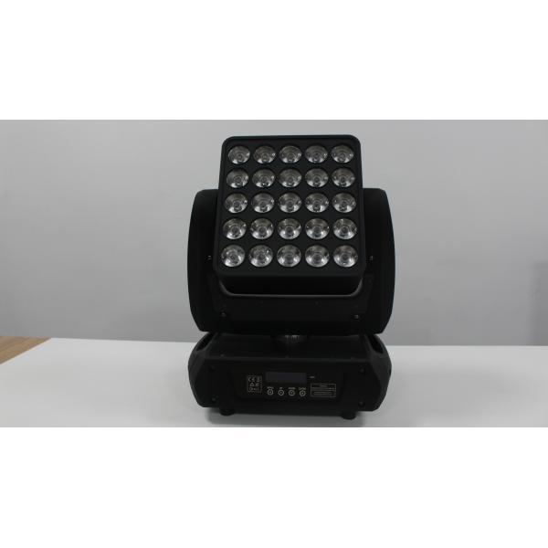 Quality LED Matrix Panel Beam Stage Light , 25x10w 4in1 RGBW Moving Head Lighting wholesale