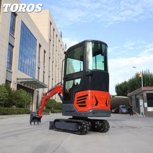 China Small Spaces Rubber Track Mini Excavator Garden Mini Digger 1.2Ton on sale