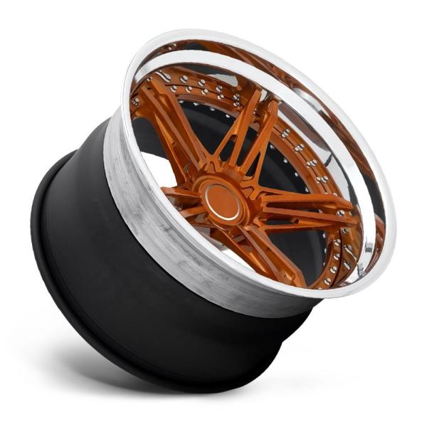 Black deep concave 3PC customized forged wheel 20 inch rims 5x114.3 forged car wheels