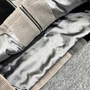 Custom Men's Flannel Plaid Shirt Long Sleeve Zip Up Corduroy Shirt with Color