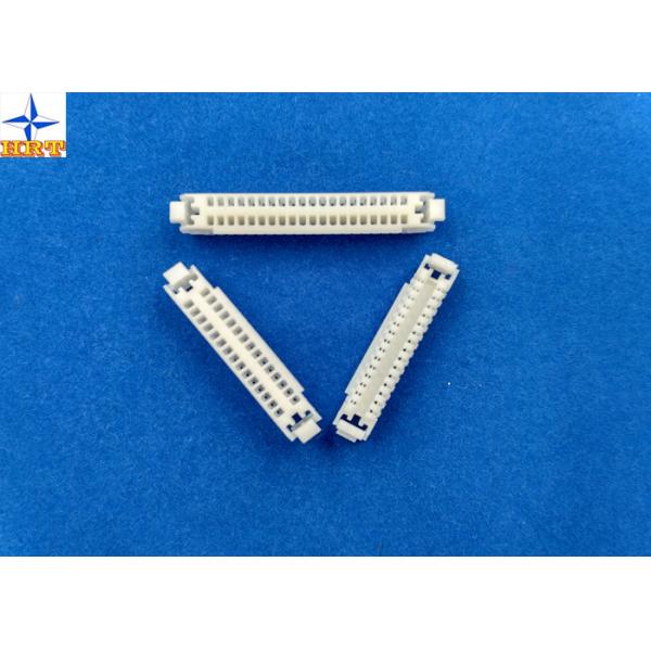 1.25mm pitch dual row wire connector with locking structure PA66 plastic