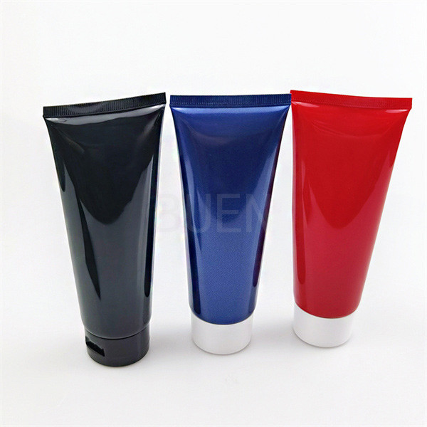 Quality Two Layer Plastic Cosmetic Soft Tube Shinny Color With Flip Top Cap wholesale