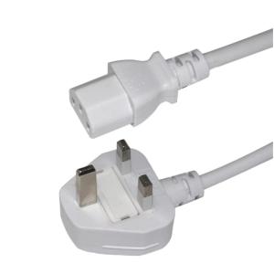 H05VV-F 0.75mm² UK to C13 Power Cord with 5A Fuse