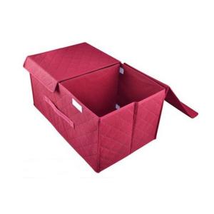 Wine Red Nonwoven Foldable Storage Boxes & Bins odm-v8
