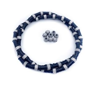 Diamond Wire Saw Reinforced Concrete Cutting Rope 11.5mm Rubber Spring Wire with