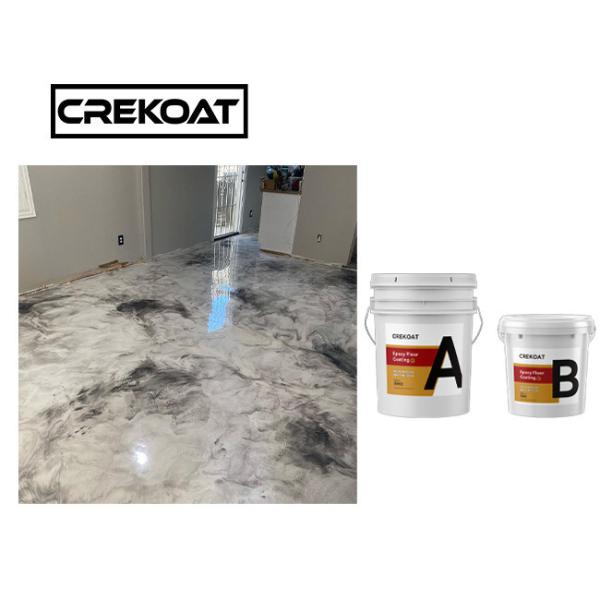 Quality Durable Metallic Epoxy Floor Coating Countertop Waterproof UV Resistant wholesale