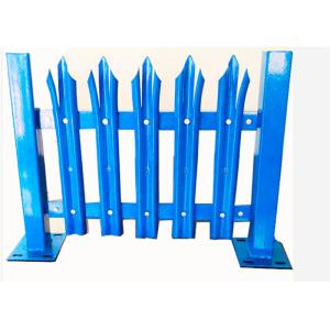 China Blue Towers Protection 1.8m Width Steel Palisade Fence on sale