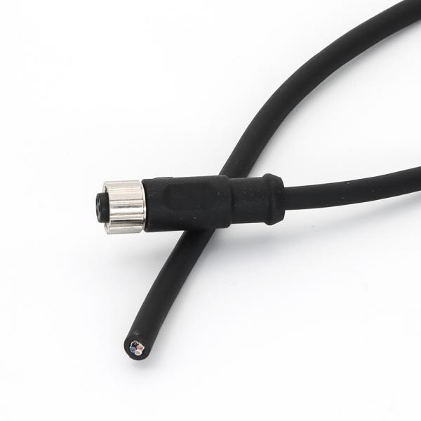 KRONZ Pre-assembled M8 Connector with 3/4/5/6/8 Pin Configuration High