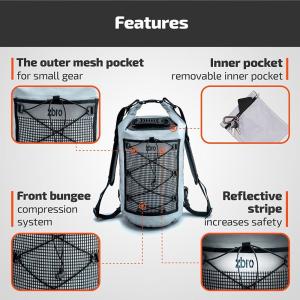 30L 40L Triathlon Transition Backpack With 2 Pockets Reflective Stripe