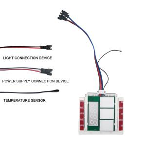 60W Time Temperature Display Slim DC12V 5A LED Light Mirror Touch Sensor