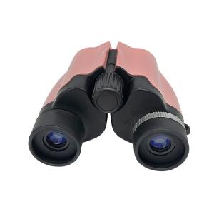 Pink Color Mini Kids Play Binoculars 8x21 Toy Telescope Gift With Carrying Bag