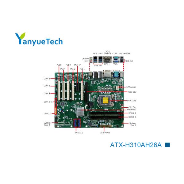ATX-H310AH26A Industrial ATX Motherboard / Intel Motherboard Intel@ PCH H310