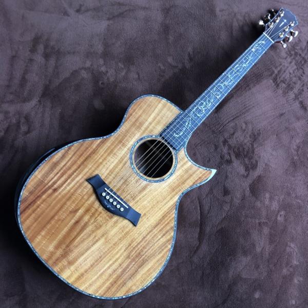 Custom 2021 New Style GPS14 with Angle Cut Corners Real abalone Inlay KOA Wood