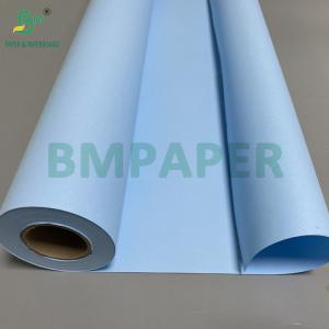 Cheap 2 Sides Blue Plotter Inkjet Printing CAD Drawing Engineering Paper 24&quot; X 150ft 500ft for sale