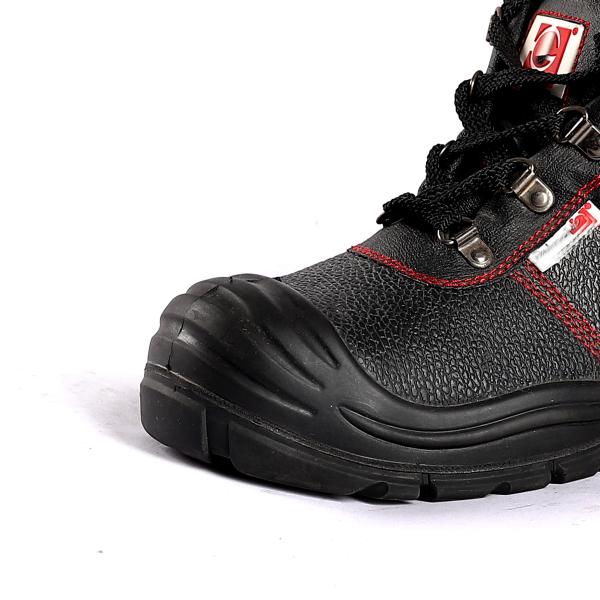 Unisex Steel Toe Safety Shoes with Genuine Leather and Breathable Mesh Lining Work Boots