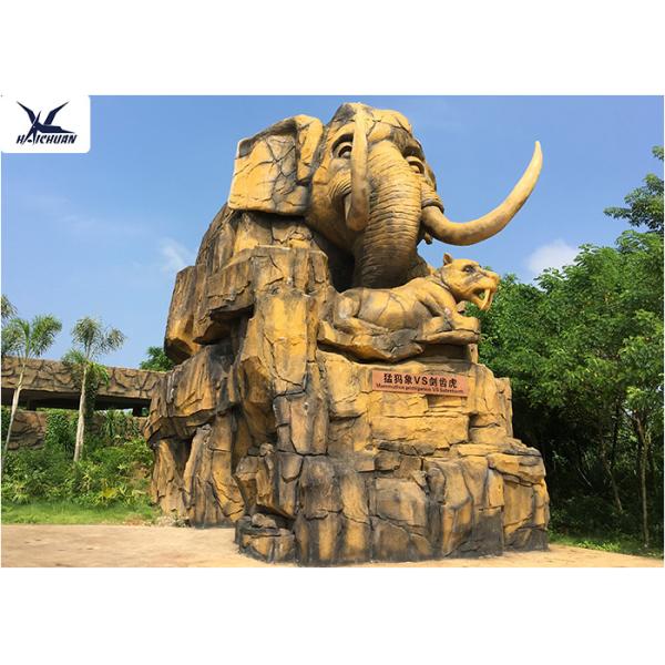 Zoo Park Playground Decorative Large Outdoor Fiberglass Statues Waterproof Animal Shape