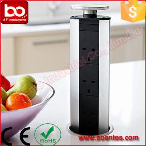 Pull Up Kitchen Worktop Pop Up Socket With USB Charger 33*10*10 Cm