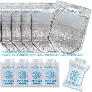 insulated Lunch Bag With Zip Lock & Handle, Reusable Cool & Thermal Bags, Cooler