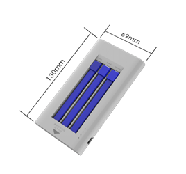 CPSIA Portable ASTM ABS Cell Phone Charging Station 0.75A Restaurant Shared Power Bank