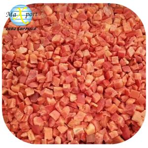 China Supplier IQF Processing Frozen Red Sweet Pepper Dices in Bulk Frozen