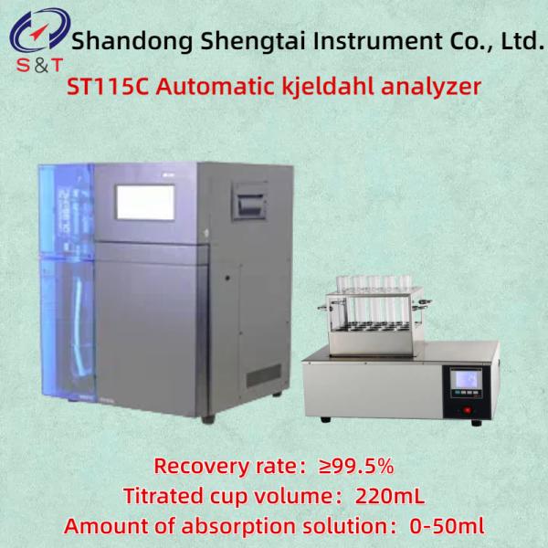 RSD:≤1% Fully Automatic Kjeldahl Nitrogen Analyzer Repeatability:±0.5% Recovery