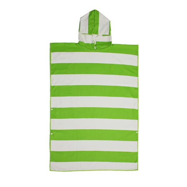 Quality Customized Striped Microfibre Hooded Beach Towel Poncho For Kids wholesale