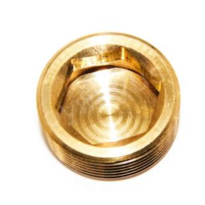 China CNC Thread Pipe Plug 1/2 Male Brass Compression Fitting on sale