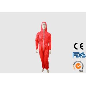 China Lightweight Disposable PPE Coveralls , Dust Proof Disposable Protective Clothing on sale