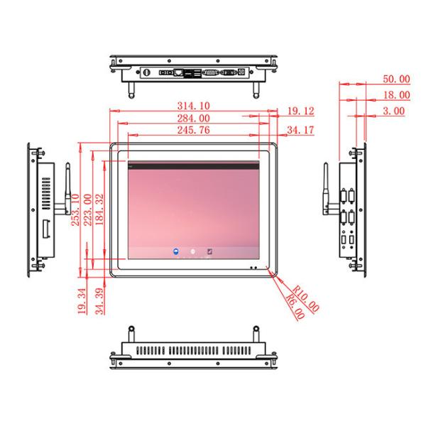 12.1-Inch Compact Android Touch Screen For Medical Interfaces And Control Systems