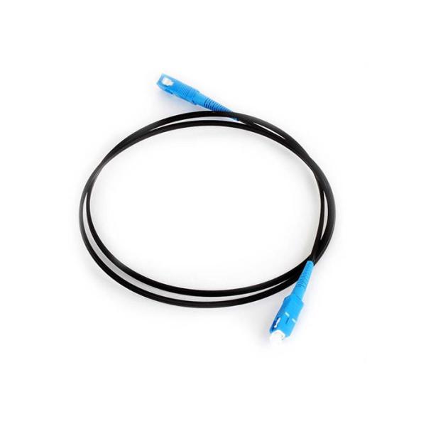 Quality Ftth FTTB  G652D Fiber Optic Drop Cable / Waterproof Outdoor Fiber Patch Cord wholesale
