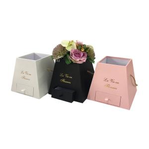 Different Design Cardboard Flower Boxes Environmental Friendly With Custom Logo