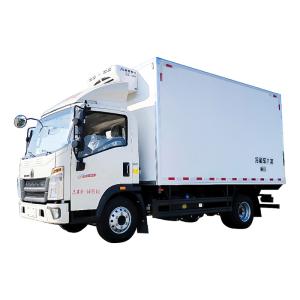 China SINOTRUK Howo 5 Ton Refrigerator Truck Box Van for Meat and Fish Delivery Vehicle Temperature Range 2- -18 on sale