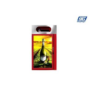 China Red Garbage Can Advertising 20W Solar Power Steel Frame With Powder Coated on sale