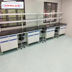 Spacious Chemistry Lab Workbenches with Locks As Drawing for Organization