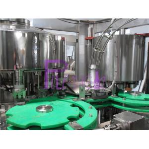 SUS304 Juice Milk / Can Filling Line With Negative Pressure