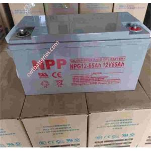 NPG12-65Ah Solar Stationary Vrla Valve Regulated Lead Acid Batteries For Storage