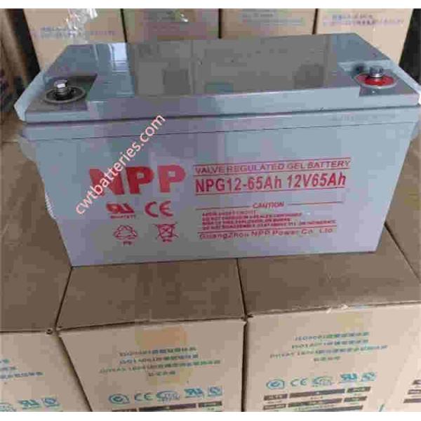 NPG12-65Ah Solar Stationary Vrla Valve Regulated Lead Acid Batteries For Storage