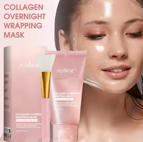 Firming Hydrating Overnight Peel Off Collagen Face Night Mask Moisturizing