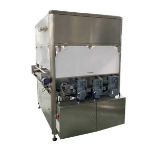 Stainless Steel Chocolate Enrobing Machine With Automatic Operation And PLC