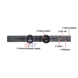 Convenient Wall-Mounted Multi-Outlet Power Rail Track Socket New Removable