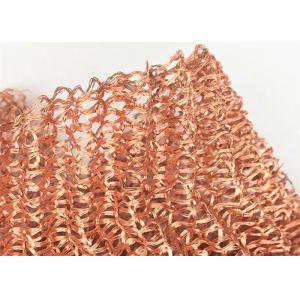 4 Strand 0.15MM Knitted Wire Mesh Pure Copper Round Flat Wire SGS Certificated