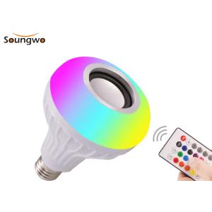 RGBW E27 Adapter Bluetooth Speaker Bulb Remote Control SMD5730