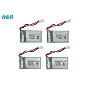 High Power 3.7 Volt Drone Battery , 902540 Drone Lithium Ion Battery With PCB